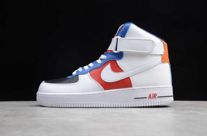 Women's | Nike Air Force 1 High 07 WB White Red Black Sapphire CJ9178-300 Running Shoes