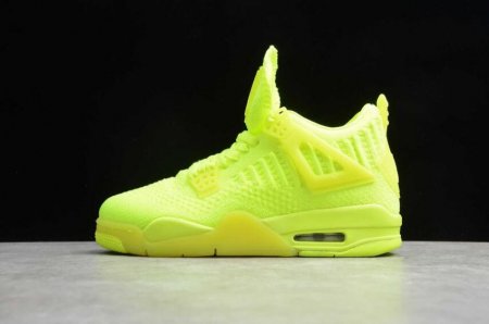 Women's | Air Jordan 4 Retro Volt Black Basketball Shoes