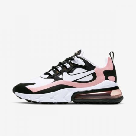 Nike Shoes Air Max 270 React | Black / Bleached Coral / Metallic Gold / White