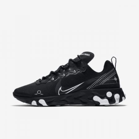 Nike Shoes React Element 55 | Black / White