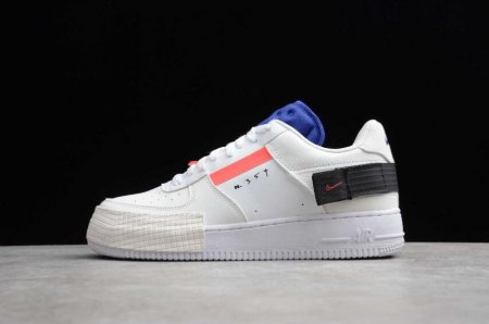 Women's | Nike Air Force 1 Type GS Summit White Red Orbit White CI0054-100 Running Shoes