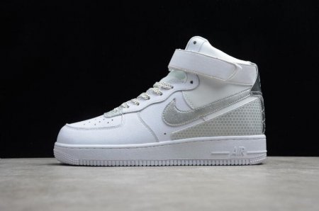 Men's | Nike Air Force 1 High 07 3M Summit White Metallic Silver CU4159-100 Shoes Running Shoes