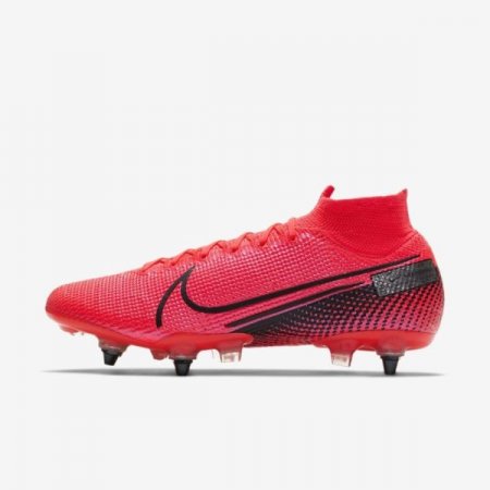 Nike Shoes Mercurial Superfly 7 Elite SG-PRO Anti-Clog Traction | Laser Crimson / Laser Crimson / Black