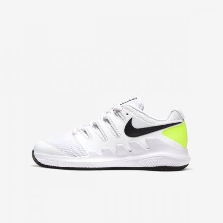 Nike Shoes Court Jr. Vapor X | White / Volt / Black