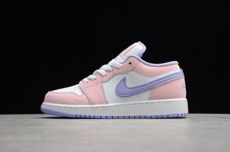 Men's | Air Jordan 1 Low SE GS Arctic Punch Purple Pulse White Basketball Shoes