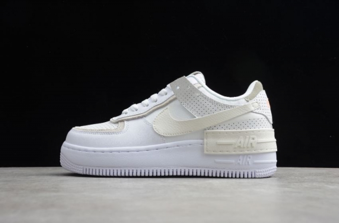 Women's | Nike Air Force 1 Shadow White Sail Stone Atomic Pink CZ8107-100 Running Shoes