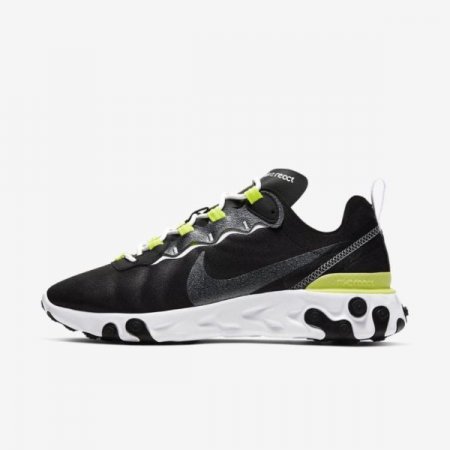 Nike Shoes React Element 55 SE | Black / Lemon Venom / White