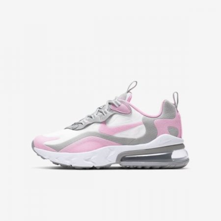 Nike Shoes Air Max 270 React | White / Light Smoke Grey / Metallic Silver / Pink