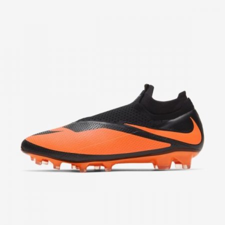 Nike Shoes Phantom Vision 2 Elite Dynamic Fit FG | Black / Bright Citrus / Metallic Silver / Bright Citrus