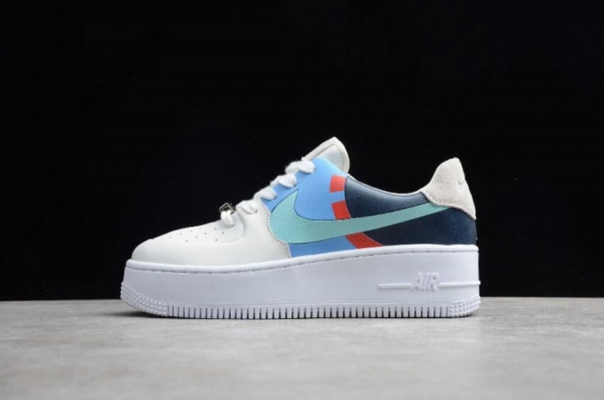 Men's | Nike Air Force 1 Sage Low LX Platinum Tint Light Aqua BV1976-002 Running Shoes