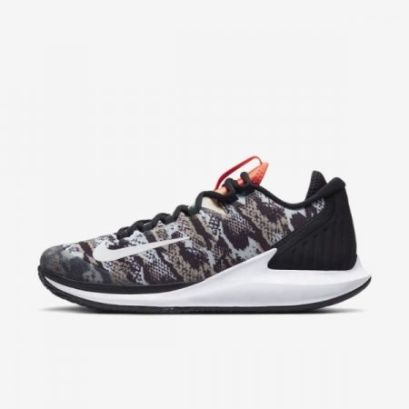 Nike Shoes Court Air Zoom Zero | Photon Dust / Black / Hyper Crimson / White