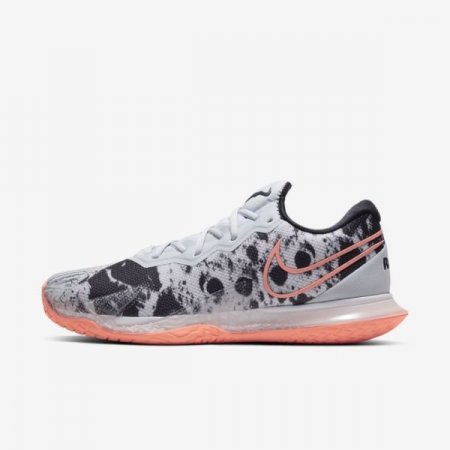 Nike Shoes Court Air Zoom Vapor Cage 4 | Sky Grey / White / Black / Bright Mango