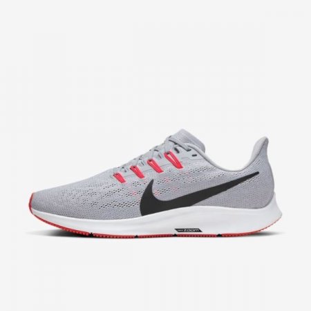 Nike Shoes Air Zoom Pegasus 36 | Wolf Grey / White / Bright Crimson / Black