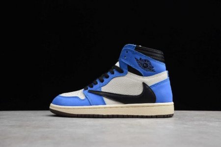 Women's | Air Jordan 1 High OG TS Sail Black-Blue Basketball Shoes