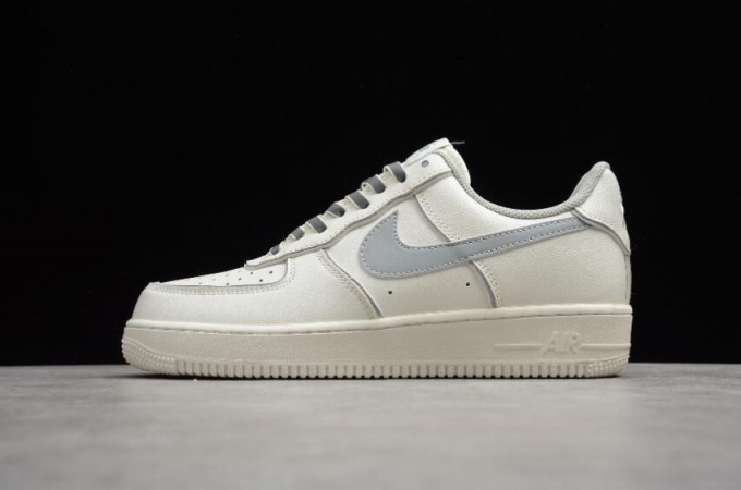 Women's | Nike Air Force 1 Low Beige Silver Reflective BQ8228-366 Running Shoes
