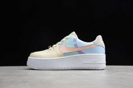 Men's | Nike Air Force 1 Sage Low LX Beige Pale Blue Pink BV1976-008 Running Shoes