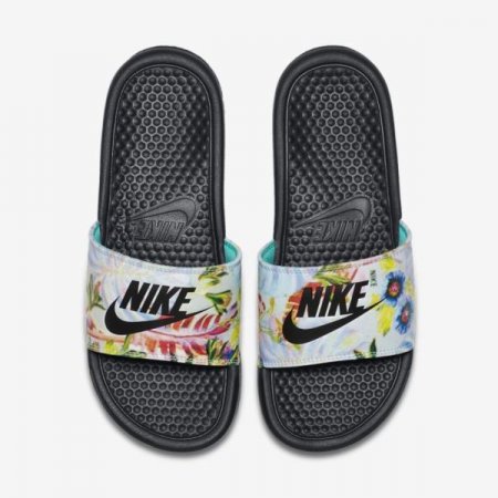 Nike Shoes Benassi JDI Floral | Pure Platinum / Black