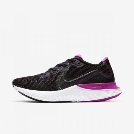 Nike Shoes Renew Run | Black / White / Fire Pink / Metallic Dark Grey