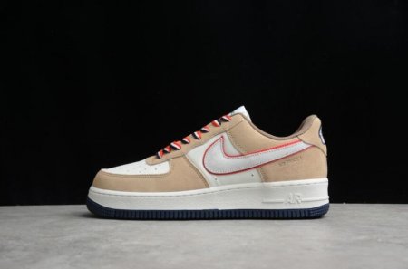 Men's | Nike Air Force 1 Low 07 WB DQ5079-111 White Khaki Shoes Running Shoes