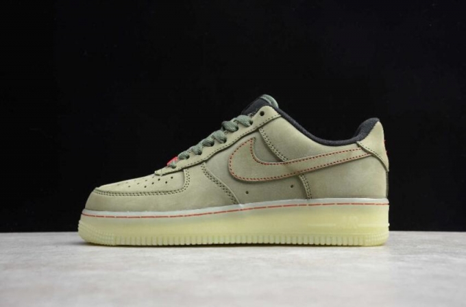 Women's | Nike Air Force 1 Upstep Grey Green CJ6602-255 Running Shoes