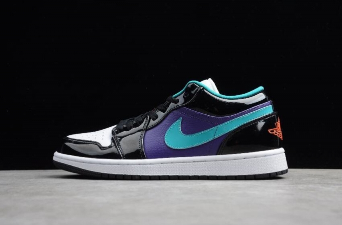 Men's | Air Jordan 1 Low Black Turbo Green White Basketball Shoes