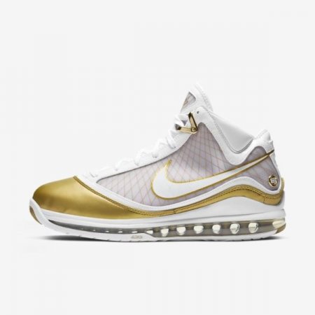 Nike Shoes LeBron 7 QS | White / Metallic Gold / White