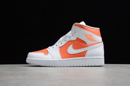 Men's | WMNS Air Jordan 1 Mid SE Bright Citrus White Shoes Basketball Shoes