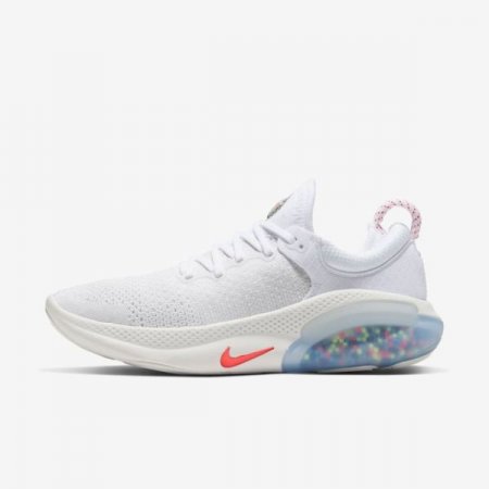 Nike Shoes Joyride Run FlyKnit | White / Platinum Tint / Bright Crimson / Lava Glow