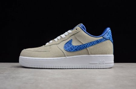 Women's | Nike Air Force 1 07 Prm Yotd 18 Beige Royal AO8111-100 Running Shoes