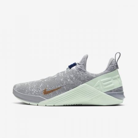 Nike Shoes React Metcon | Wolf Grey / Pistachio Frost / Deep Royal Blue / Metallic Gold