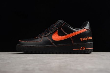 Men's | Nike Air Force 1 Low Vlone Black Orange Blaze AA5360-001 Running Shoes