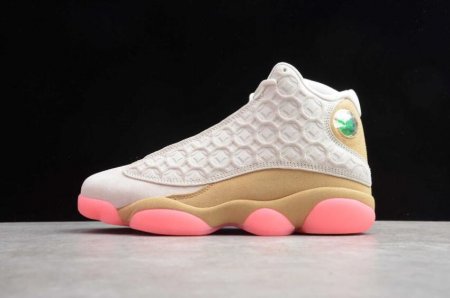 Women's | Air Jordan 13 Retro CNY Pale Ivory Black Digital Pink CW4409-100 Basketball Shoes