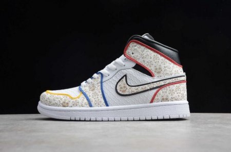 Women's | Air Jordan 1 Mid SE The Shoe Surgeon White Black Basketball Shoes