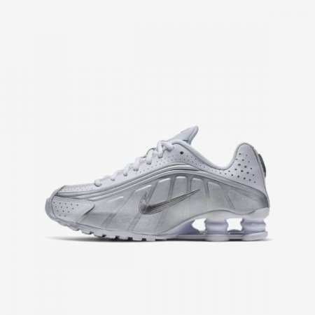 Nike Shoes Shox R4 | White / Metallic Silver / Bright Crimson / Metallic Silver