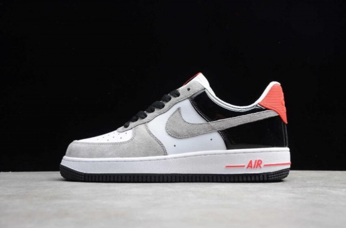 Men's | Nike Air Force 1 Mid 07 PRM QS Gray White Black 318775-101 Running Shoes