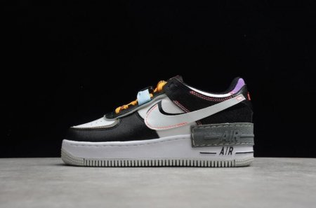 Women's | Nike Air Force 1 Shadow Fresh Perspective Black White Spiral Sage DC2542-001 Running Shoes