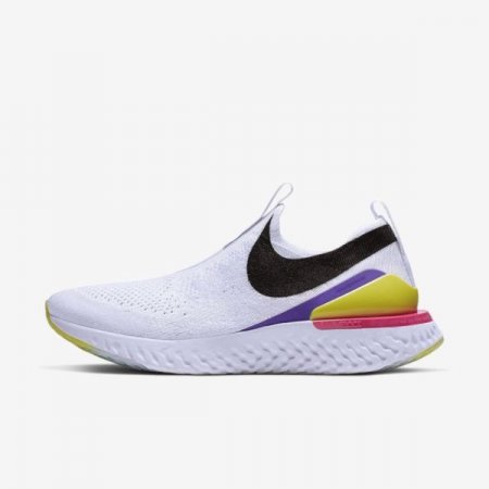 Nike Shoes Epic Phantom React | White / Laser Fuchsia / Psychic Purple / Black