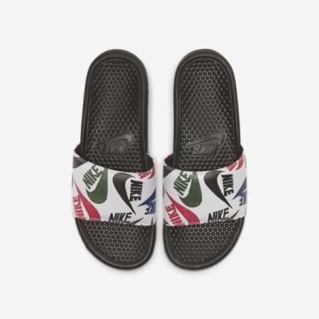 Nike Shoes Benassi JDI | Black / White / Multi-Colour / Black