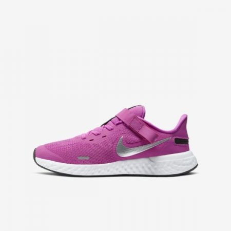 Nike Shoes Revolution 5 FlyEase | Active Fuchsia / Black / Metallic Silver