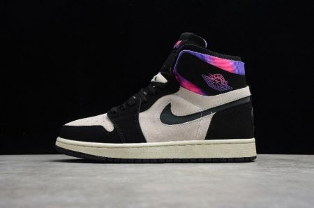 Men's | Air Jordan 1 Zoom Comfort PSG White Psychic Purple-Hyper Pink-Black Basketball Shoes