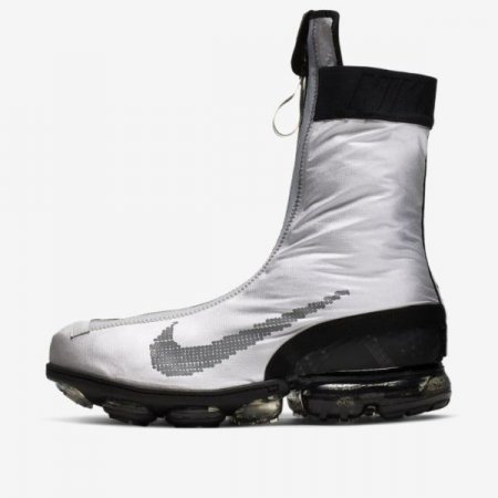Nike Shoes Air VaporMax FlyKnit Gaiter ISPA | Metallic Silver / Black / White / Metallic Silver