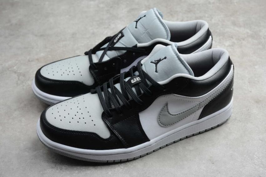 Men's | Air Jordan 1 Low Light Smoke Grey Black-White Basketball Shoes