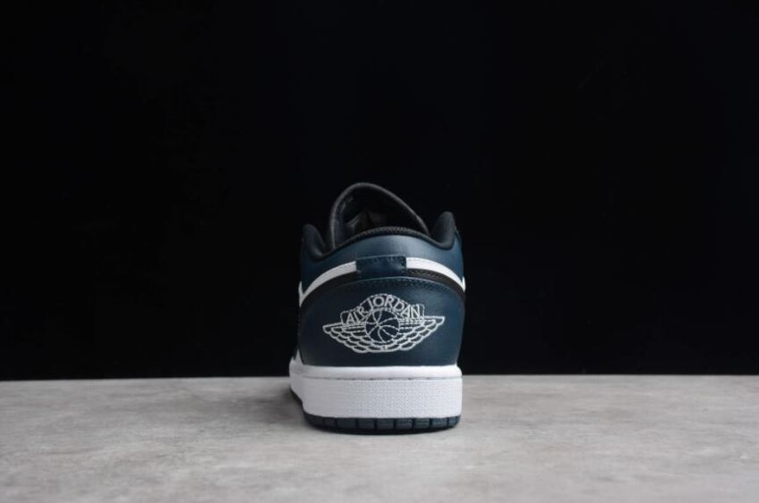 Men's | Air Jordan 1 Low Dark Teal White Black Basketball Shoes
