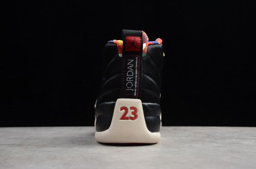 Men's | Air Jordan 12 Retro CNY Black True Red Sail CI2977-006 Basketball Shoes