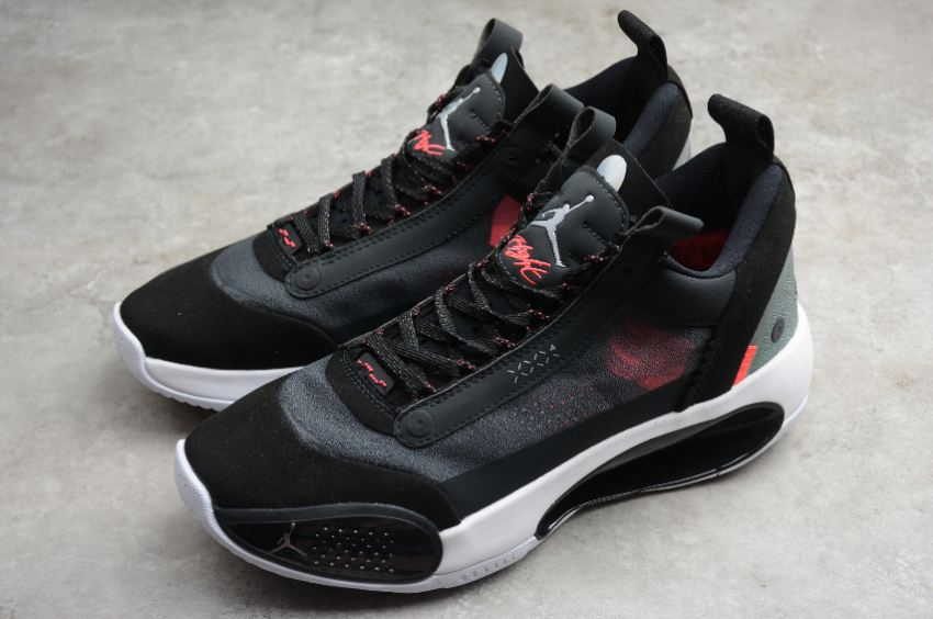 Men's | Air Jordan XXXIV Low PF Black Metallic Silver White CU3475-001 Basketball Shoes