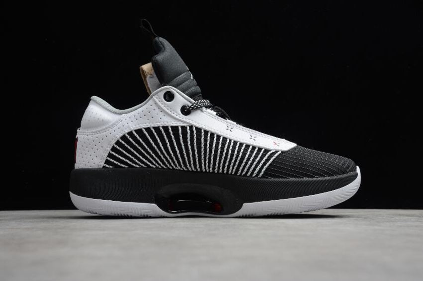 Women's | Air Jordan XXXV Low PF White Metallic Silver Black CW2459-101 Shoes Basketball Shoes