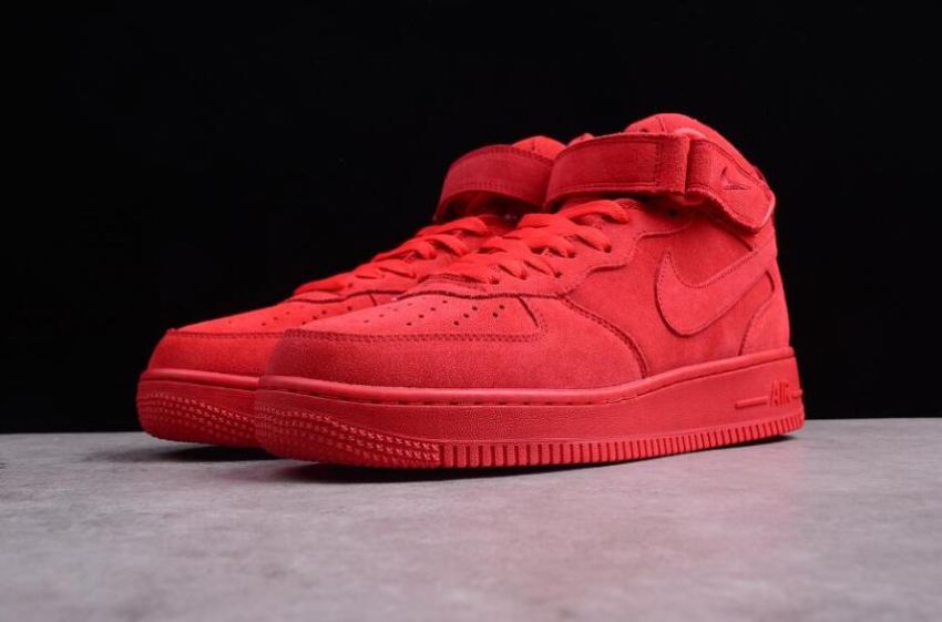 Men's | Nike Air Force 1 High All Red 315123-609 Running Shoes