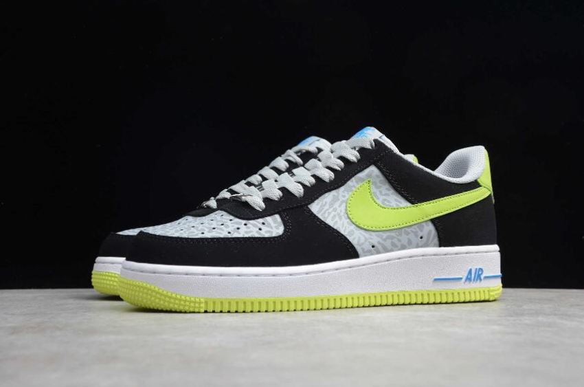 Men's | Nike Air Force 1 Reflect Silver Volt Black 488298-077 Running Shoes