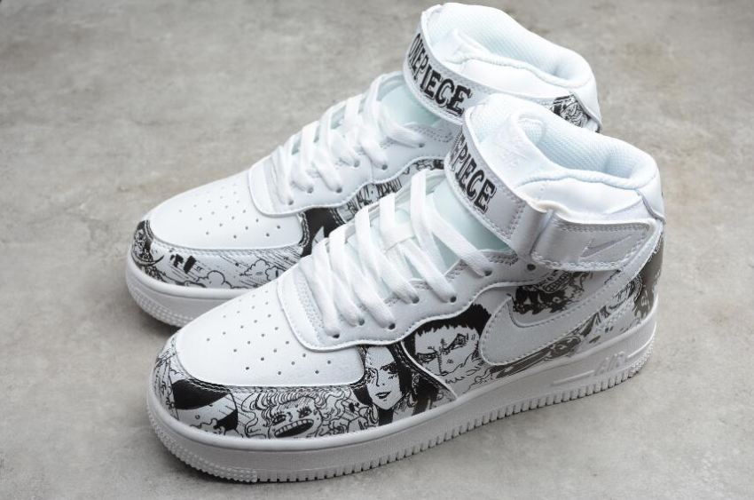 Women's | Nike Air Force 1 High 07 ONEPIECE White Black AQ8020-100 Running Shoes