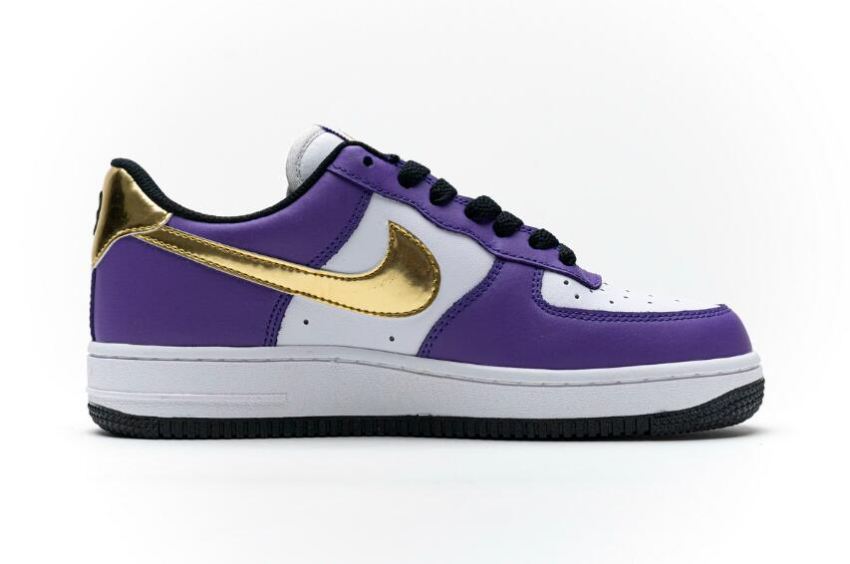 Men's | Nike Air Force 1 Low Manba Purple Gold White AQ8741-609 Running Shoes